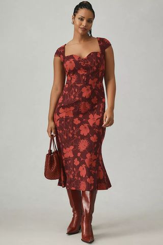 Maeve + The Cecily Fit & Flare Sweetheart Dress