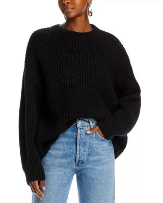Anine Bing + Sydney Wool Crewneck Sweater
