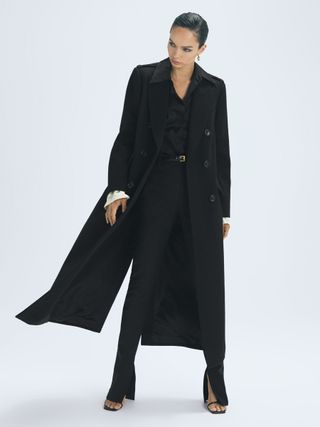 Reiss + Margot Atelier Cashmere Double Breasted Long Coat