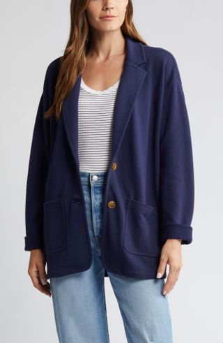 Caslon + Relaxed French Terry Blazer