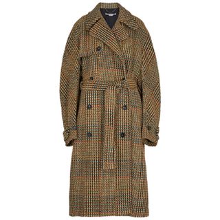 Stella McCartney + Double-Breasted Wool-Blend Trench Coat