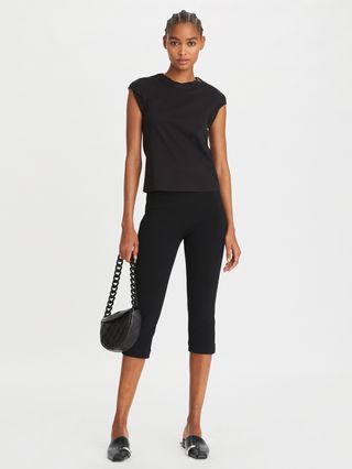 Tory Burch + Crepe Cropped Pant