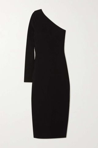 Victoria Beckham + Vb Body One-Shoulder Stretch-Knit Midi Dress