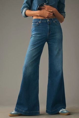 Closed + Glow-Up High-Rise Wide-Leg Jeans