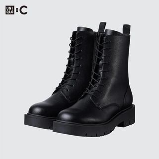 Uniqlo + Comfeel Touch Lace Up Short Boots