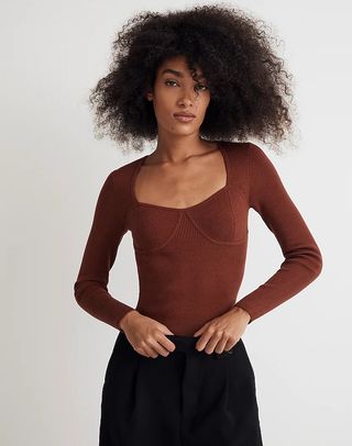 Madewell + The Signature Knit Sweater Top