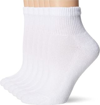 Hanes + 6-Pack Comfort Toe Seamed Ankle Socks