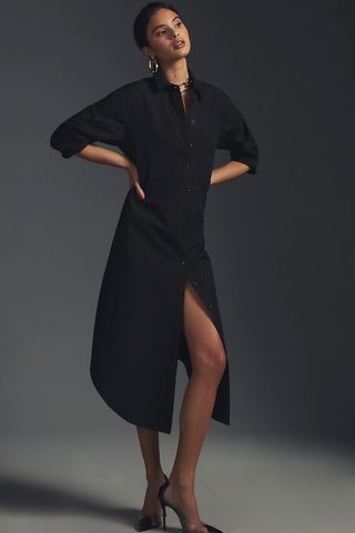Maeve + The Soren Long-Sleeve Shirt Dress