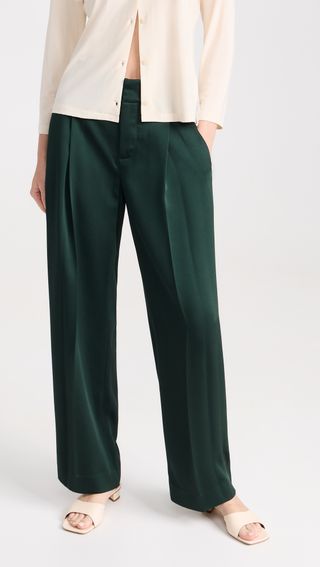 Vince + Satin Wide Leg Pants