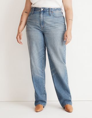 Madewell + Curvy Baggy Straight Jeans in Letica Wash