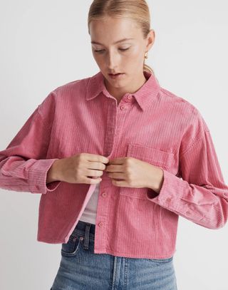 Madewell + Variegated Corduroy Button-Up Shirt