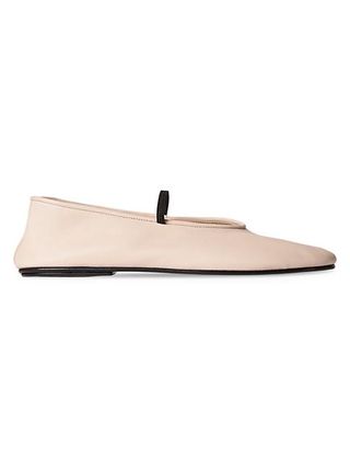 The Row + Leather Ballet Flats
