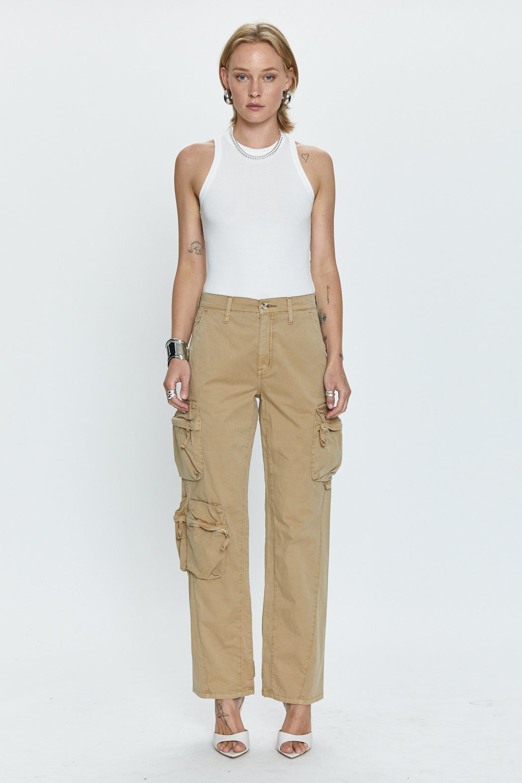 Pistola + Bobbie Mid Rise Loose Straight Cargo