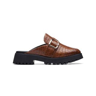 Clarks + Stayso Free Brown Croc