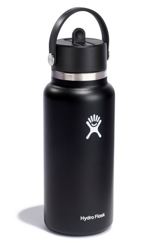 Hydro Flask + 32-Ounce Wide Mouth Water Bottle With Straw Lid