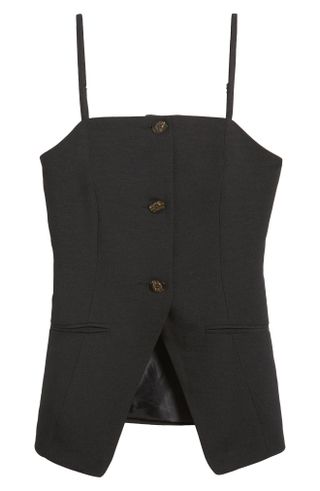 Topshop + Tailored Button Front Top