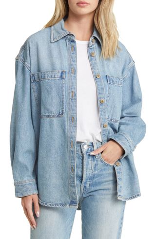 Madewell + Heavyweight Denim Oversize Button-Up Shirt