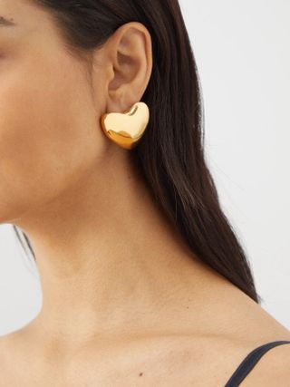 Annika Inez + Voluptuous Heart 14kt Gold-Filled Earrings