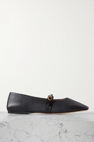 Jacquemus + Rondes Leather Mary Jane Ballet Flats