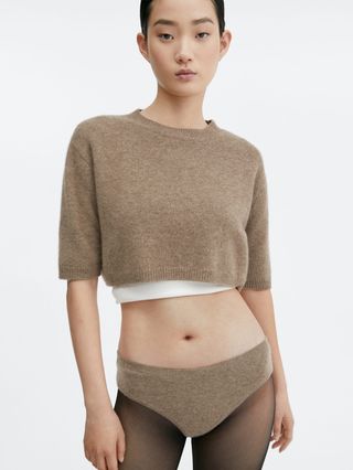 Mango + Cashmere Knitted Shorts