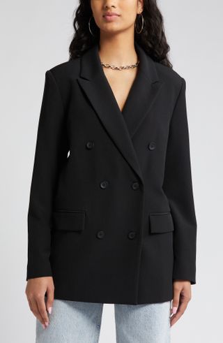 Open Edit + Oversize Double Breasted Blazer