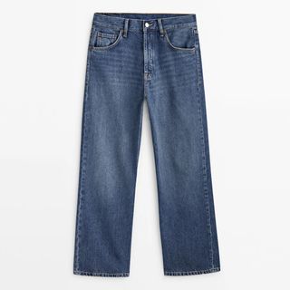 Massimo Dutti + Straight-Fit High-Waist Jeans