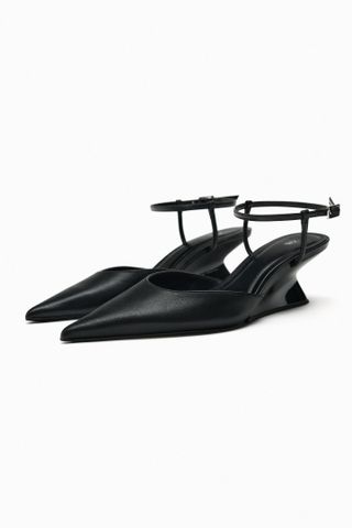 Zara + Wedge High-Heel Shoes