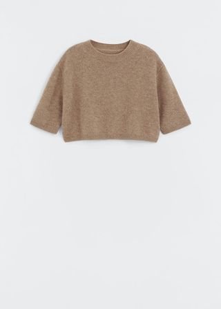 Mango + Cropped Cashmere Sweater