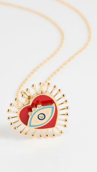 L’atelier Nawbar + 18k Eye Heart U Pendant Necklace