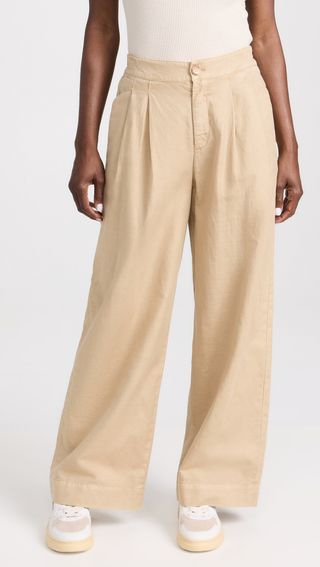Faherty + Cotton Canvas Trousers