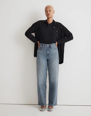 Madewell + The Curvy Perfect Vintage Wide-Leg Jean