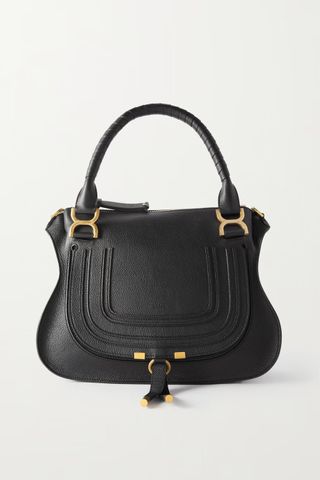 Chloé + Marcie Medium Textured-Leather Shoulder Bag
