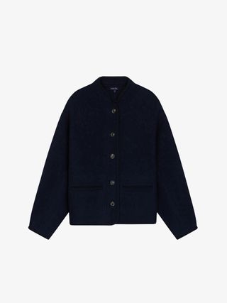 Soeur + Olympe Cropped Boxy-Fit Wool Jacket