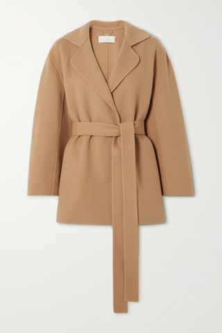 Chloé + Belted Wool and Cashmere-Blend Jacket