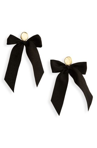 Madewell + Satin Bow Statement Earrings