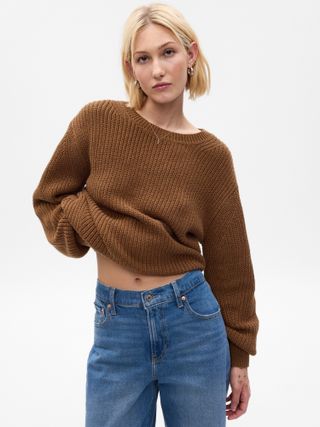 Gap + Shaker-Stitch Crewneck Sweater