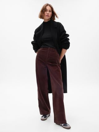 Gap + Mid Rise Loose Corduroy Pants with Washwell