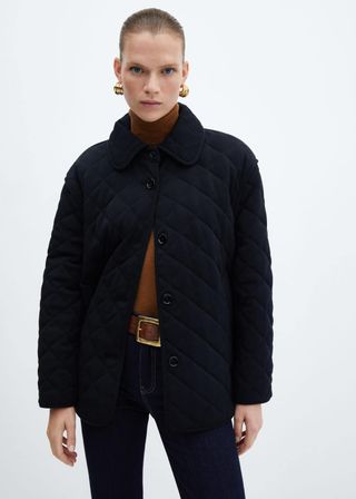 Mango + Cotton Quilted Jacket