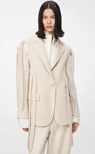 JNBY + Relaxed Cut-Out Wool Blazer