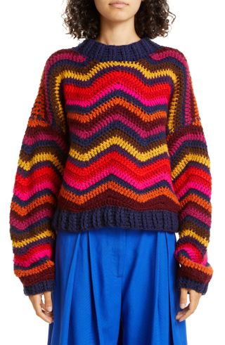 Farm Rio + Colorful Waves Sweater