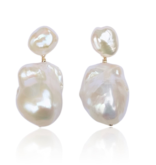 Kiri & Belle + Baroque Pearl Drop Gold Filled Earrings