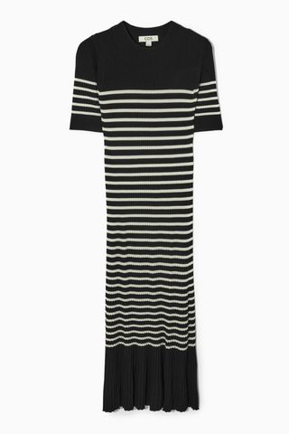 COS + Striped Knit Midi Dress