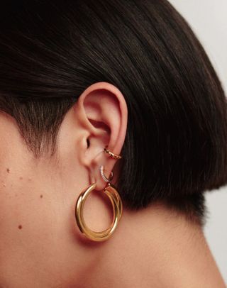 Missoma + Lucy Williams Entwine Hoop Earrings