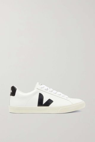 Veja + Esplar Rubber-Trimmed Leather Sneakers