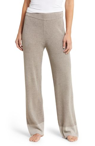 Barefoot Dreams + CozyChic Ultra Lite Colorblock Ribbed Lounge Pants
