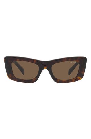 Prada + 50mm Square Sunglasses