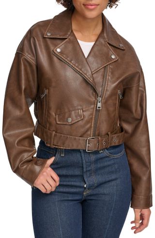 Levi's® + Faux Leather Moto Jacket