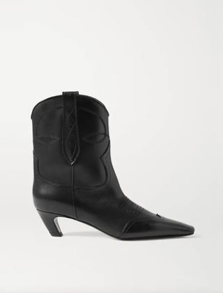 Khaite + Dalls Leather Cowboy Boots