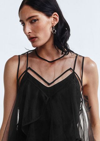 & Other Stories + Savoir Collection Ruffled Tulle Top