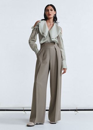 & Other Stories + Savoir Collection Wide Pleated Trousers